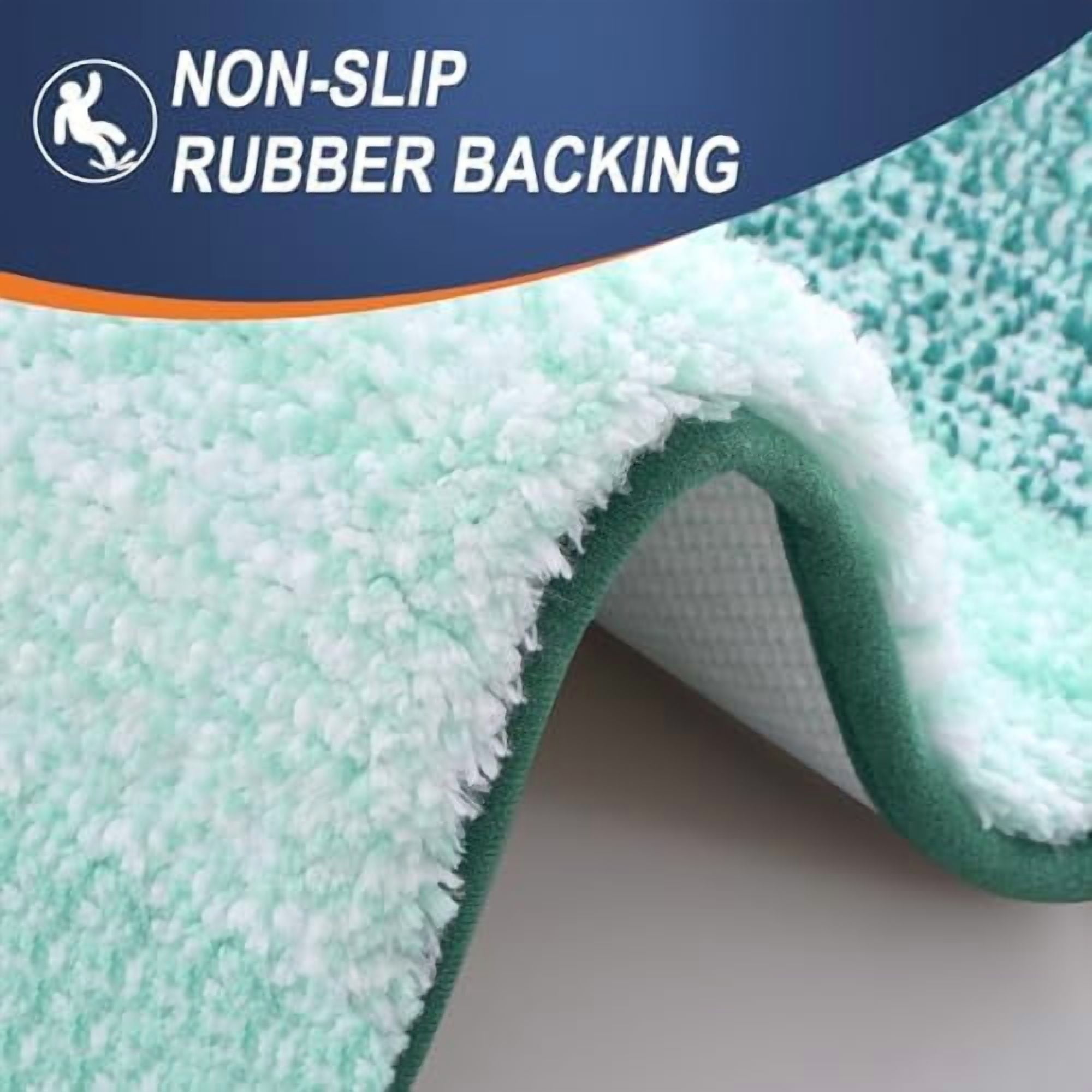 Bathroom Rugs Mat 30x20, Extra Soft Absorbent Microfiber Bath Rugs, Rubber Backing, Quick Dry, Washable Bath Mats for Bathroom Floor, Tub and Shower, Home Decor Accessories, Blackish Green