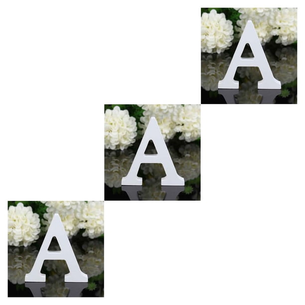 Minnieouse Letra de blanca de 8CM, alfabeto inglés, bricolaje, diseño de nombre personalizado, arte artesanal, corazón independiente, decoración Type6 NO6 Minnieouse CBP021731