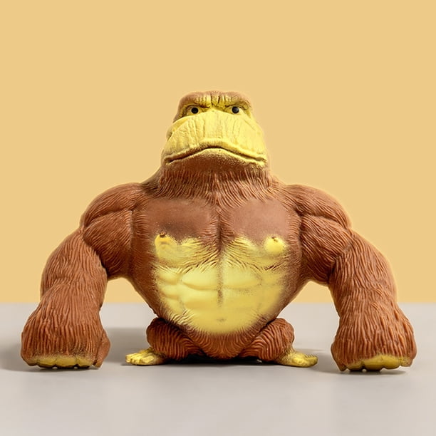 Divertido mono pellizco modelo de juguete colección gorila figura decoración del hogar para niños niñas