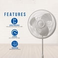 thumbnail image 3 of Ventilador Lasko 2520 con soporte oscilante de 40 cm y máquina de viento, 3 of 7