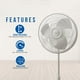 thumbnail image 3 of Ventilador Lasko 2520 con soporte oscilante de 40 cm y máquina de viento, 3 of 7