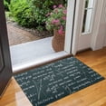 thumbnail image 2 of Math Equations Geometry Tools Green Pattern Door Rugs,Washable Non Slip Door Mats Indoor,Decorative Door Mats,Entry Mat Indoor for Entrance,Bedroom,Kitchen,Bathroom,17"x30", 2 of 6