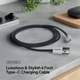thumbnail image 3 of Liquipel Powertek Pastel Braided USB-A to USB-C - Grey, 3 of 7