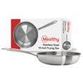 thumbnail image 1 of Mealthy 10-Inch Stainless Steel Professional-Grade 3mm Thick 5 Layer Frying Pan, 1 of 4
