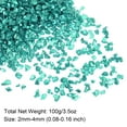 thumbnail image 2 of Triturado Vidrio Chips 100g/3.5oz 2mm-4mm Irregular Metálico Brillante Vidrio para Artesanía Bricolaje Jarrón Relleno Epoxi Resina Decoración, Cielo Azul, 2 of 5