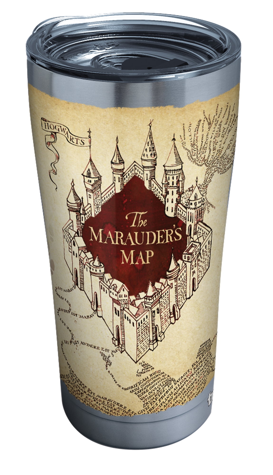 OFFICIAL HARRY POTTER MARAUDERS MAP DRINKING GLASS TUMBLER NEW IN GIFT BOX 