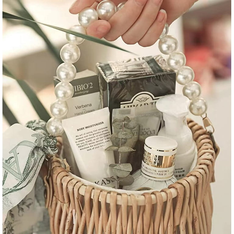 Pearl Basket Bag Cream