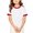 Red #011, variant on Girls Ringer T Shirt Kids Short Sleeve Crew Neck Contrast Trim Tee Retro School Summer Classic Casual Top