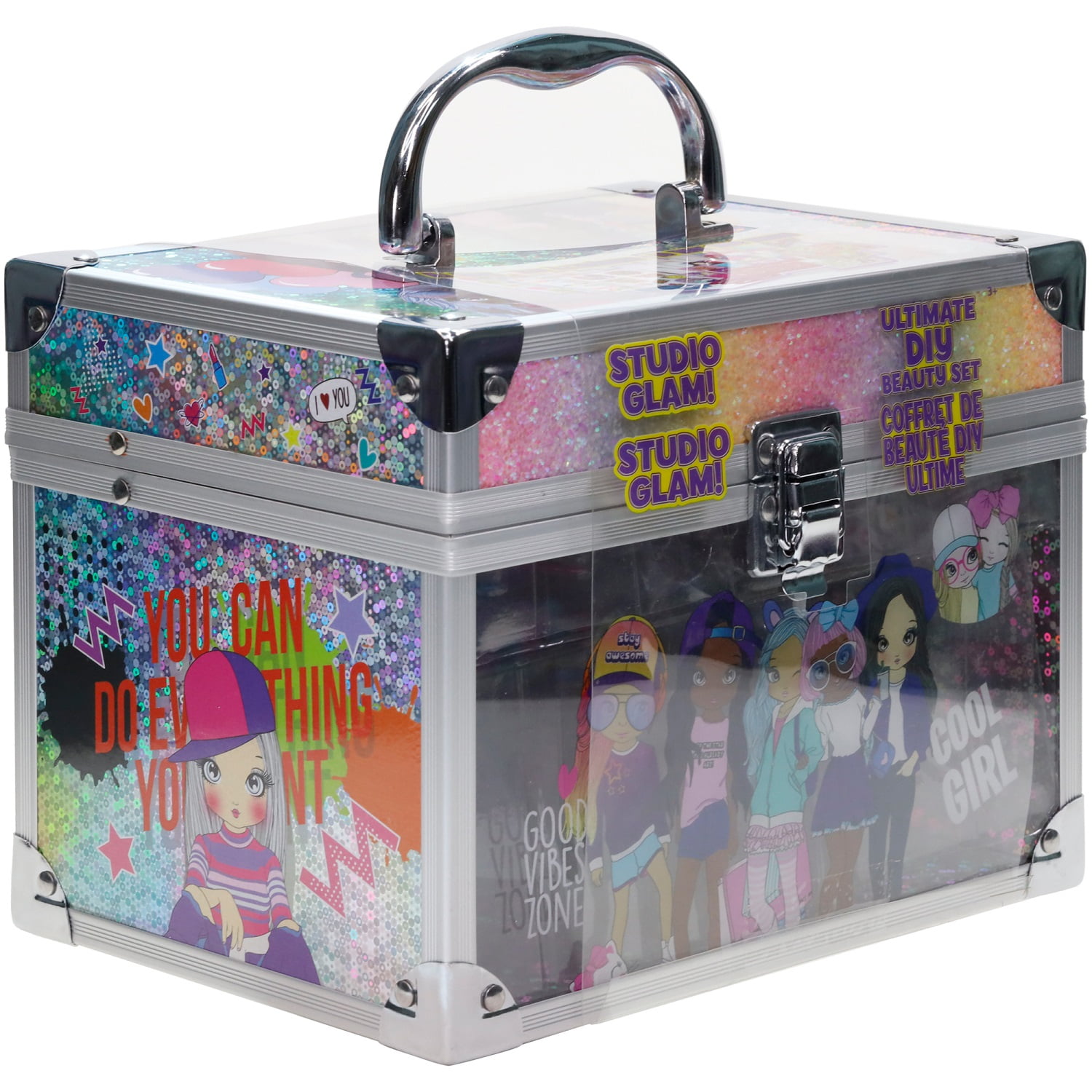 Townley Girls DIY Train Case Makeup Beauty Set - 1 Each