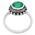 thumbnail image 5 of Natural Green onyx 925 Sterling Silver Ring size 7-9 Jewelry R-1245 DGR1111_A_7 R-1245, 5 of 7