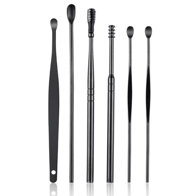 Innovador juego de herramientas limpiador de cerumen con resorte, diseño en espiral, Kit de eliminación de cerumen de acero inoxidable