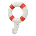 thumbnail image 4 of Cast Iron Nautical Sea Coastal Sailor Lifeguard Life Ring Buoy Wall Hook Accent, 4 of 5