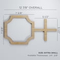 thumbnail image 2 of Ekena Millwork 12 7/8"W x 7 3/8"H x 1/4"T Extra Small Bradley Decorative Fretwork Wood Wall Panels, Birch, 2 of 14