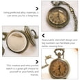 thumbnail image 2 of Shisuyan 1 Pc Pocket Watch Clamshell Hanging Watch Retro Pocket Watch Big Numbers Watch, 2 of 8