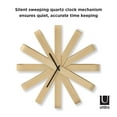 thumbnail image 4 of Umbra Ribbonwood Wall Clock, 4 of 15
