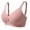 Pink, variant on Alkepwun Full Coverage Jelly Bras Push-Up No Underwire Lightweight Breathable Adjustable Straps Running Sports Bra Solid Color Plus Size Lace Seamless Lift-Up Underwear