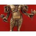 thumbnail image 3 of 12" Standing Ganesha Brass Sculpture - Obstacle Remover, 3 of 4
