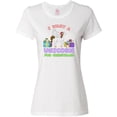 thumbnail image 3 of Inktastic I Want a Unicorn for Christmas with Presents Women's T-Shirt, 3 of 5