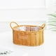 thumbnail image 1 of Cesta de flores de ratán sintético, maceta tejida, cesta de almacenamiento ovalada de doble espiga, cesta de regalo para arreglos florales, cesta de almacenamiento tejida para el hogar, 1 of 6