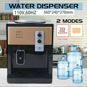 Miumaeov Premium Countertop Water Cooler Water Dispenser - Hot and Cold Water 110V 550W Electric Small Cooler Dispenser for Home Office Coffee Tea Bar Dorm