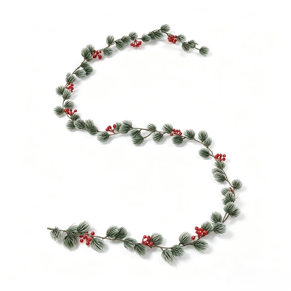 2026 Christmas Indoor Home Decor Artificial Garland Flexible Bendables Christmas For Stair Railing Mantel Front Door Decor Multiple Styles Available
