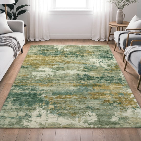 Addison Rugs Chantille Indoor/Outdoor Transitional Abstract Aloe Machine Washable Rectangle Rug, 10' x 14'