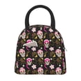 thumbnail image 2 of Haiem Skull Daisy Printed Lunch Bag Women, Lunch Box Lunch Bag for Women, Small Leakproof Cute Lunch Tote Large Capacity Reusable Insulated Cooler Lunch Container, 2 of 6