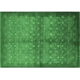 thumbnail image 1 of Ahgly Company Indoor Rectangle Oriental Emerald Green Industrial Area Rugs, 2' x 4', 1 of 4