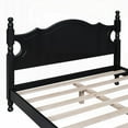 thumbnail image 6 of Full Size Wood Platform Bed Frame with Black Finish, No Box Spring Needed, for Bedroom, 6 of 17