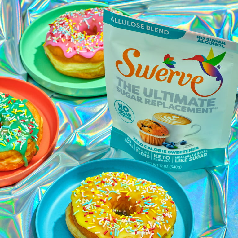 Swerve Zero Calorie Allulose Granular Sugar Replacement Sweetener, 12 Ounce  Bag