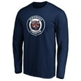 thumbnail image 2 of Men's Navy Detroit Tigers Cooperstown Collection Huntington Logo Long Sleeve T-Shirt, 2 of 3
