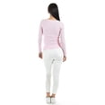thumbnail image 3 of Sueter acanalado Con botones Roman Fashion Juvenil 3157 Rosa, 3 of 5