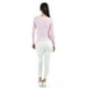 thumbnail image 3 of Sueter acanalado con botones Roman Fashion /Juvenil, 3157 (Rosa) rosa M, 3 of 5