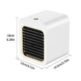 thumbnail image 4 of Water Cooler Rechargeable 100ML Cooling Fan LCD Display Adjustable Air Conditioner  White  USB, 4 of 10