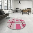 thumbnail image 3 of Ahgly Company Indoor Rectangle Patterned Pink Violet Pink Novelty Area Rugs, 2' x 4', 3 of 6