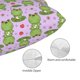 thumbnail image 3 of Fotbe Happy Frogs1 Funda de Almohada Decorativa Estilo Occidental, Lujo en Algodón, Fundas para Almohadas King, Cojín Estampado para Decoración del Hogar-20"x30", 3 of 6