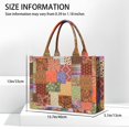 thumbnail image 3 of Large Capacity Tote Bag,Pioneer Flower Floral Print Pattern Handbag Fashion Luxury Tote Bag,15.7"x13"x 5.1" Inches,Laptop Compatible, 3 of 6