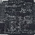 thumbnail image 7 of Accent Chair w/ Ottoman Round Arms Curved Back French Print Script, Black, 7 of 7