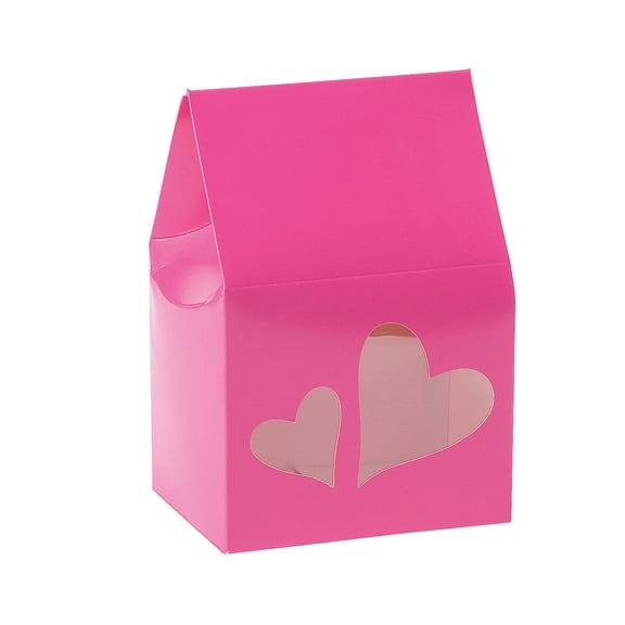 Pink Cello Front Favor Box 12Pc - Party Supplies - 12 Pieces