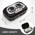 thumbnail image 5 of ZIPIT Black Pencil Box | Skull Pencil Case | Large Capacity Organizer, 5 of 9