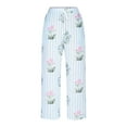 thumbnail image 6 of Runfenguu Golf Pants Women, Running Pants Women Women'S Casual Daily Regular Drawstring Pocket Casual Pants Multicolor Digital Printing Women'S Trousers, 6 of 6