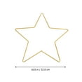 thumbnail image 4 of COCHLOUS IMIKEYA 16" Gold Star Wire Wreath Frame for DIY Christmas/Wedding/Home Decor, 4 of 8