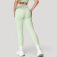 thumbnail image 5 of Women's High Waist Seamless Leggings with Tummy Control and Sculpting Fit for Active or Casual Everyday Wear - Small, Green, 5 of 7