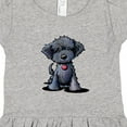 thumbnail image 4 of Inktastic Black Doodle Puppy Girls Toddler Dress, 4 of 5
