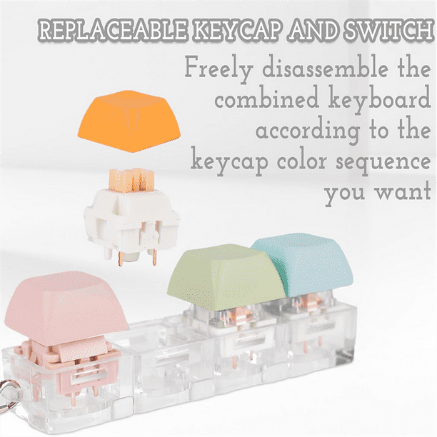 TACILIP Jouets pour Tout-Petits, Porte-Clés Jouet Anti-Stress à Thème Clavier 4 - en - 1 - Bouton Pressable Anti-Stress 4 Couleurs Petit Cadeau Anti- Stress, Cadeaux d'Anniversaire et de Noël TACILIP Jouets pour Tout-Petits, Porte-Clés Jouet Anti-Stress à Thème Clavier 4 - en - 1 - Bouton Pressable Anti-Stress 4 Couleurs Petit Cadeau Anti- Stress, Cadeaux d'Anniversaire et de Noël