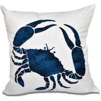 Simply Daisy 16" x 16" Crab Animal Print Outdoor Pillow