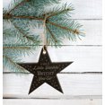 thumbnail image 3 of Darling Souvenir MADE WITH LOVE Leave A Little SPAR2kle Wherever You Go Engraved Star Slate Hanging Christmas Tree Ornament With String Personalized Gift., 3 of 4