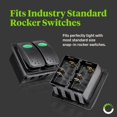 thumbnail image 3 of 2-Slot Rocker Switch Panel [Industry Standard Fit] [Heavy Duty] [Expandable Design] [Professional Look] Automotive Mount Toggle Switch Housing, 3 of 7