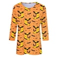 thumbnail image 4 of BEFOKA Halloween Shirts for Women Casual Tee Shirts 2025 Long Sleeve Crew Neck Basic Tees Shirts Graphic Pullover Tops for Women Trendy Sweatshirts Thanksgiving Gift Tops Blouse Outfits S_XXXXL, 4 of 4