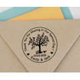 thumbnail image 4 of Printtoo Self Inking Family Address Custom Round Rubber Stamp Tree Of Life Design Personalized Stamper, 4 of 6